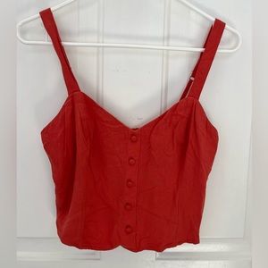 Abercrombie & Fitch: tank top, coral, size S
